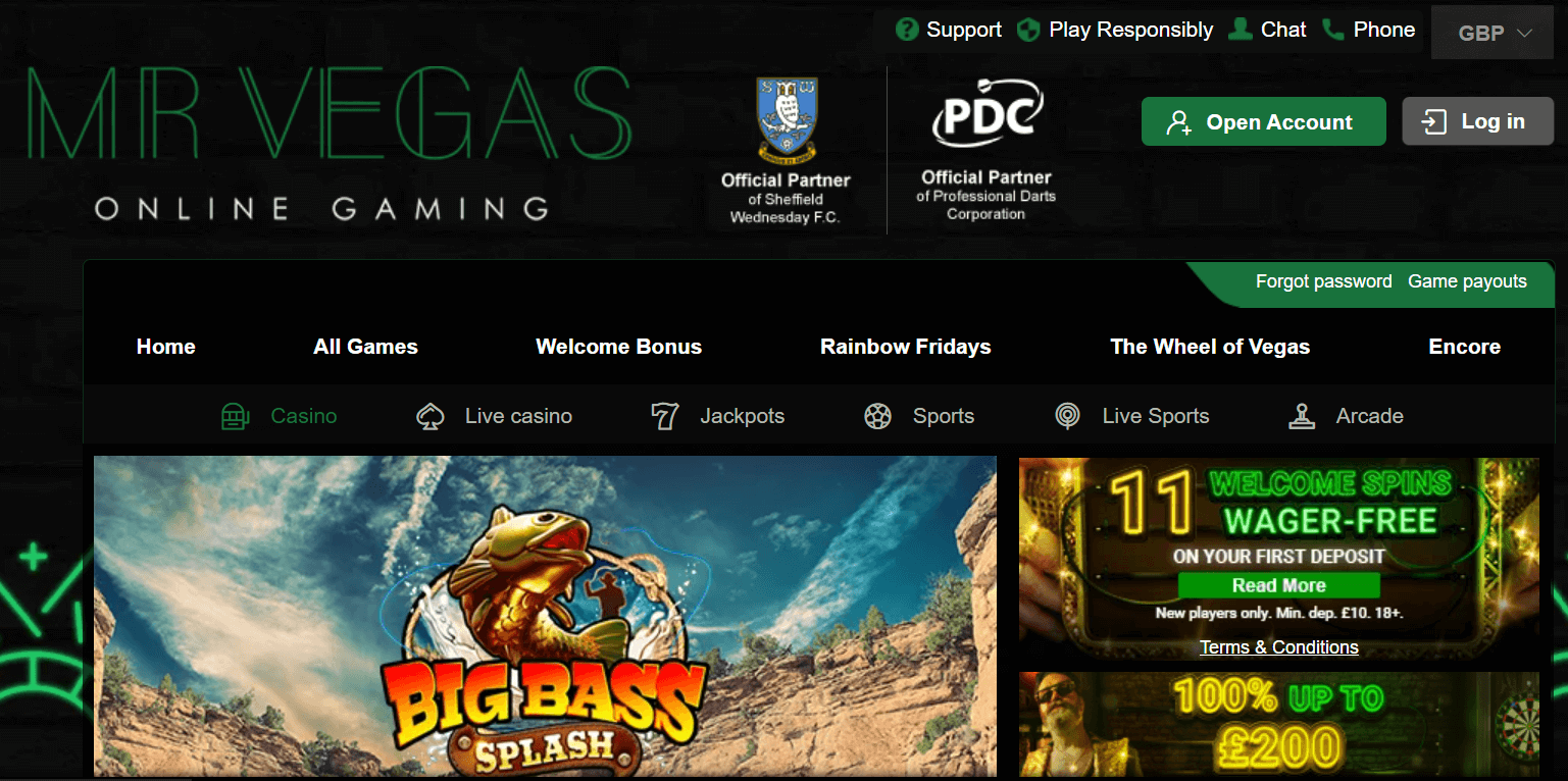 MR. VEGAS CASINO ONLINE UK